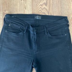 AGOLDE black denim straight leg jeans, size 31